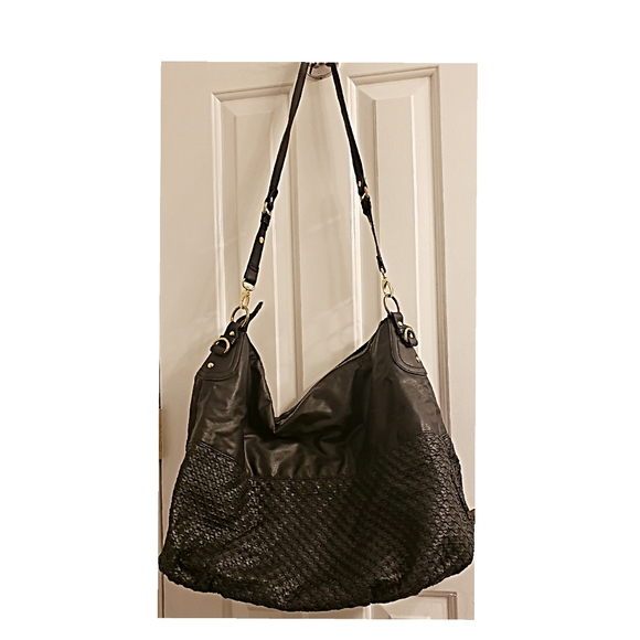 Black Steve Madden Patterned Faux Leather Bag - Picture 2 of 4